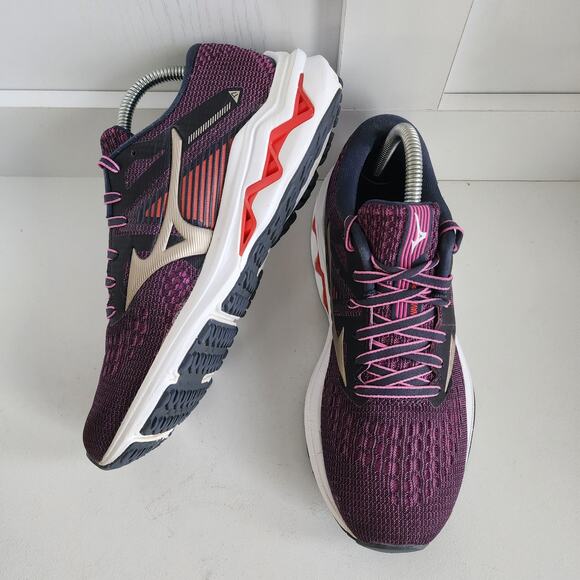 Mizuno Wave Inspire 17 India Ink Purple Athletic Running Shoes - Women's 8 - Picture 3 of 12